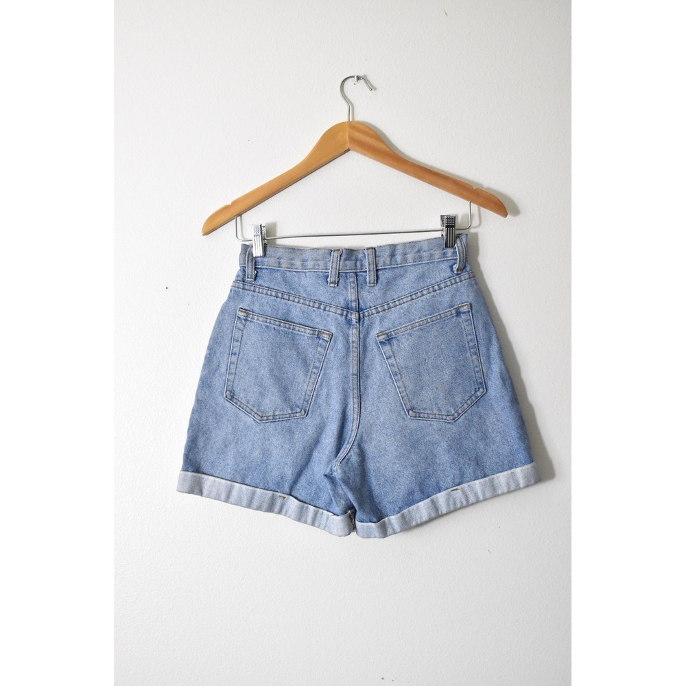 No Boundaries Denim Shorts Womens 9 Light Blue 90s Vintage High Waist Cuffed USA - Picture 5 of 7